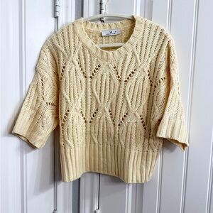 Elegant Cream Knit Sweater